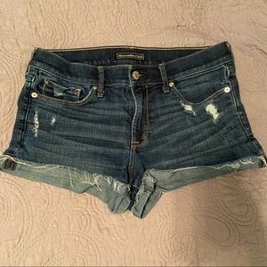 Abercrombie & Fitch Distressed Jean Shorts